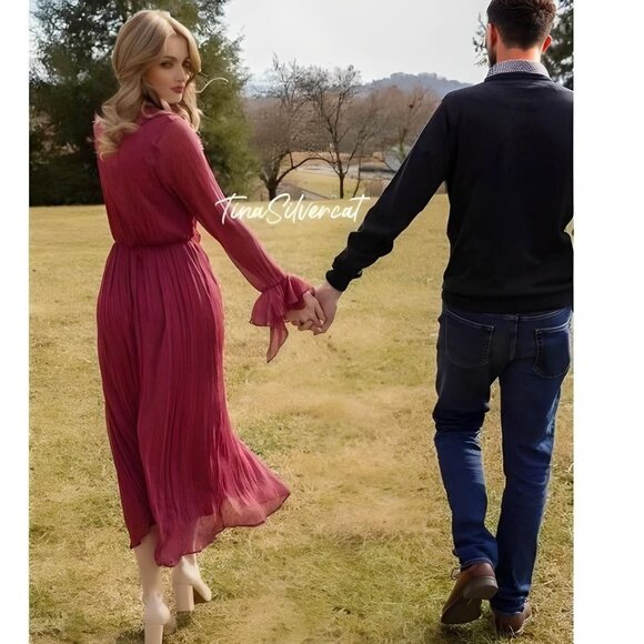 BLOGGER'S FAVE! Zara Ruffled Midi Dress NWT - Picture 16 of 16